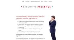 Desktop Screenshot of executivepresence.com